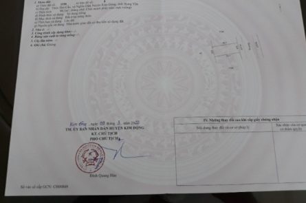CHÍNH CHỦ CẦN BÁN LÔ ĐẤT KHU DÂN CƯ MỚI XÃ NGHĨA DÂN, HUYỆN KIM ĐỘNG