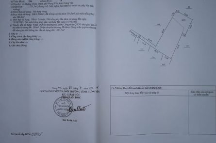 BÁN ĐẤT TRUNG TÂM XÃ QUẢNG CHÂU, TP. HƯNG YÊN