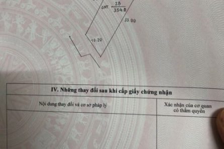 BÁN LÔ ĐẤT 354M2, TẠI AN VỸ, KHOÁI CHÂU