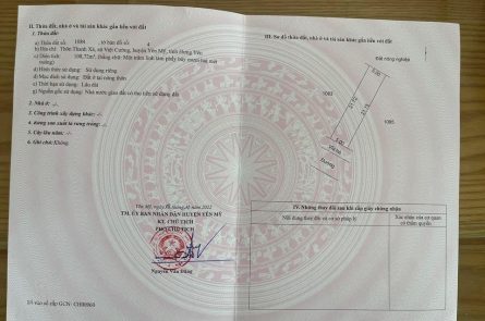 Bán lô đất tại khu giãn dân xã Việt Cường - huyện Yên Mỹ