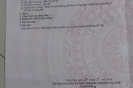 Bán lô đất đẹp tại Chợ Phủ - TT Khoái Châu - Hưng Yên