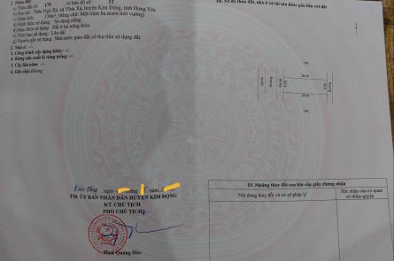 Chính chủ bán 130m2 đất full thổ cư tại Vĩnh Xá, Kim Động, mặt tiền 6.5m, cách 500m đầy đủ tiện ích