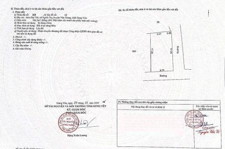Chính chủ bán mảnh đất 2 mặt tiền thôn Đại Tài, xã Nghĩa Trụ giáp Vinhomes Ocean Park 3