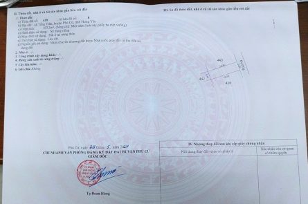 Chính chủ cần bán đất đấu giá Tống Trân, Phù Cừ, Hưng Yên. Nơi có nguồn khoáng nóng
