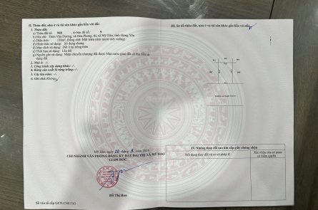 Cần bán 150m2 đấu giá Vân Dương, Hoà Phong, Mỹ Hào, Hưng Yên