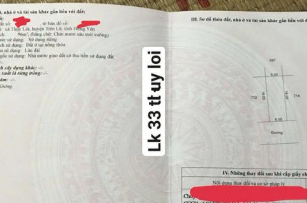 Đất đấu giá Thuỵ Lôi, Tiên Lữ hạ tầng hiện hữu giá rẻ nhất tỉnh Hưng Yên
