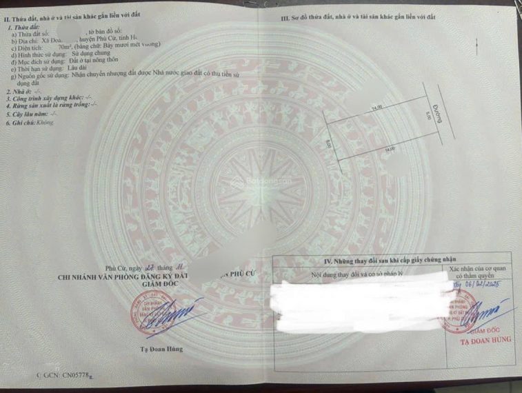 Giãn Dân Đoàn đào gần khu công nghiệp Quán Đỏ và đường Huyện DH 82 giá nhỉnh tỷ