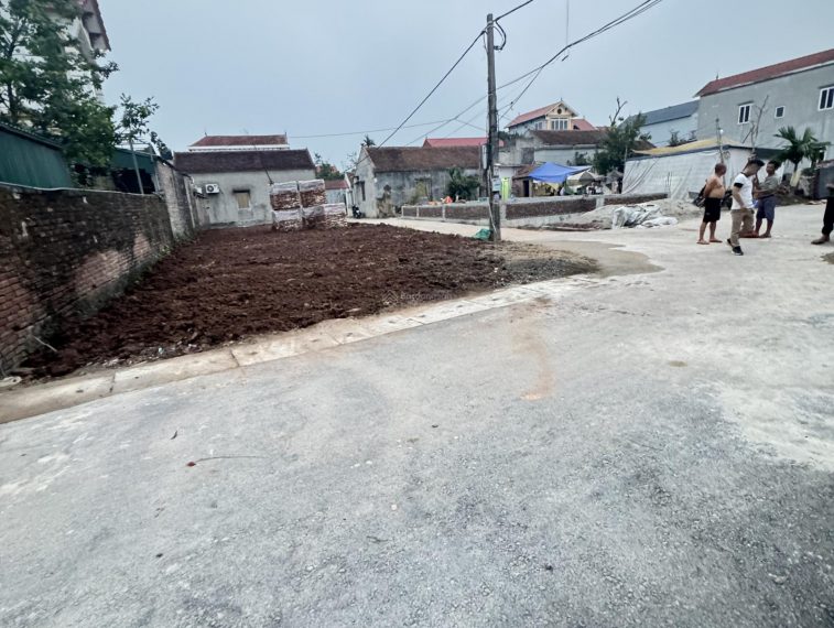 Chính chủ bán lô góc 80m2 tại Việt Cường – Yên Mỹ đường apfan 6m gần trường học, chợ, nhà văn hoá
