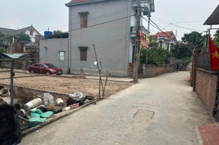 Bán lô góc 56,6m2 gần dự án ĐH Bách KhoaCSII tại Văn Giang-Hưng Yên,30m đến mốc quy hoạch đường to