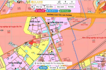 BÁN LÔ ĐẤT ĐẤU GIÁ VỊ TRÍ KIM CƯƠNG TRUNG TÂM KHU CÔNG NGHIỆP VÂN DU, ÂN THI, HƯNG YÊN