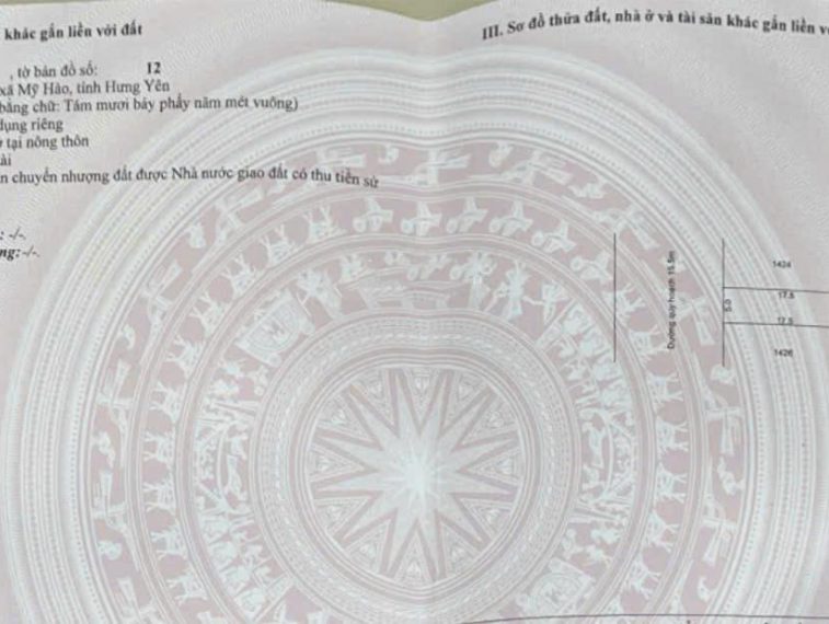 Bán Lô Đất Siêu Víp Tại Giãn Dân Cẩm Xá , Thị Xã Mỹ Hào