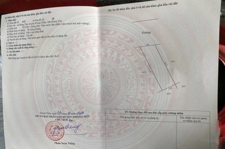 Bán đất đấu giá Đông Tảo 85.52m² – Gần chợ, trường tiểu học, đường 7.5m, vỉa hè 5m – Giá chỉ 4.1 tỷ