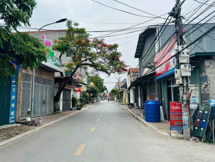 Bán lô góc 97,4m² mặt trục chính kinh doanh Nghĩa Trụ, Văn Giang – Có sẵn nhà đang cho thuê