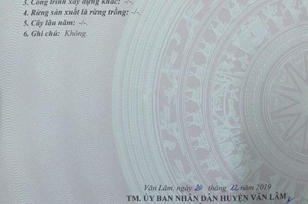Bán đất 93,6 m2 khu đấu giá thôn Ngải Dương, Xã Đình Dù, Văn Lâm, Hưng Yên