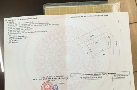 Bán đất 138m2 đất giá 71 triệu/m2 tại gần Nghĩa Trụ, Văn Giang, Hưng Yên