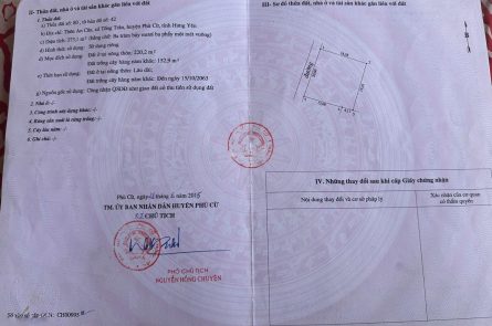 Bán ngay 373.1m2 đất mặt tiền 20m tách thửa đẹp tại Tống Trân, Phù Cừ, Hưng Yên