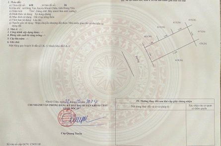 Bán đất đấu giá 75m² tại Đông Tảo, Khoái Châu – Gần UBND, trường tiểu học – Giá cực tốt