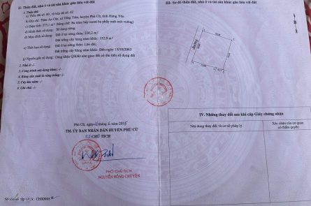Bán 373.1m2 đất mặt tiền 20m tách thửa đẹp. Đất Tống Trân, Phù Cừ, Hưng Yên
