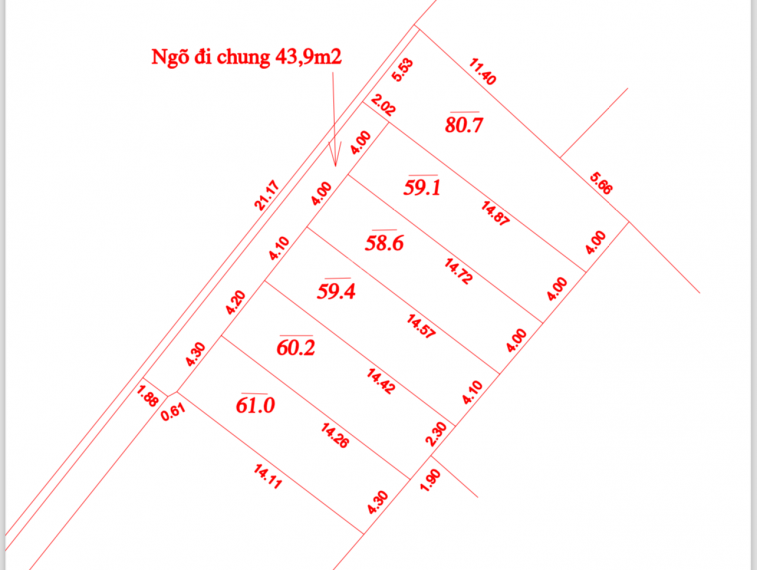 Cần bán mảnh đất 60m2 cách chợ Đông Tảo 200m giá đầu tư 1.190 tỷ
