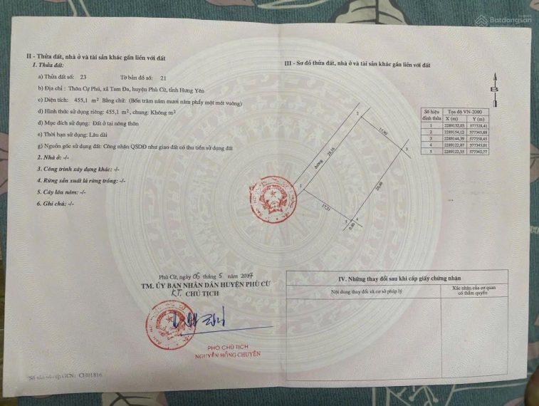 Bán đất Tam Đa – Phù Cừ – Hưng Yên, hàng F0 giá cực tốt