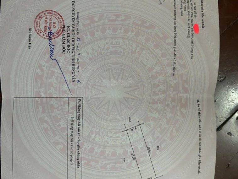 Bán đất phân lô đấu giá tại Yên Mỹ, Hưng Yên – Ô tô tránh, gần tiện ích, DT 100m², mặt tiền 5m